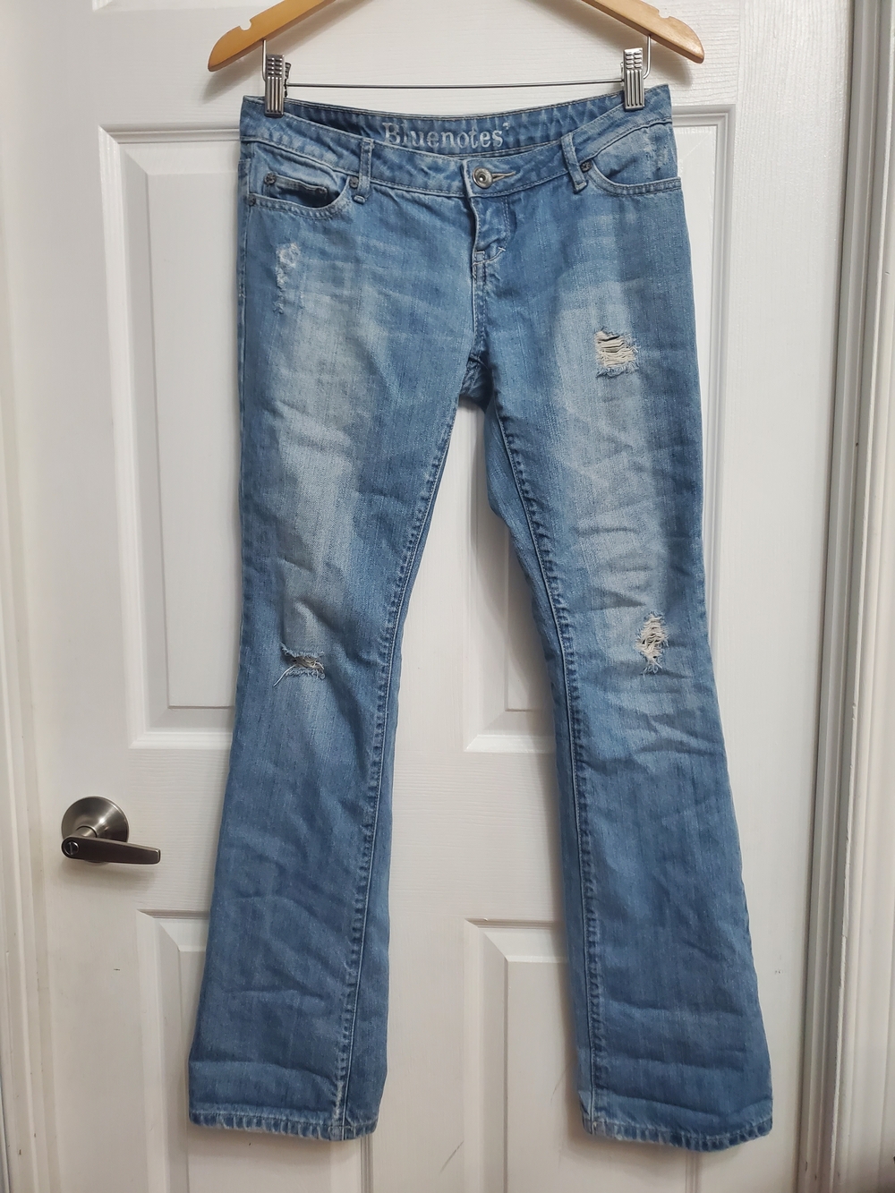 Bluenotes Light Blue Distressed Lowrise Jeans - SIZE 26